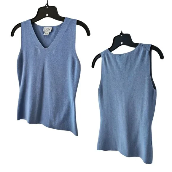 Ann Taylor Loft Cardigan & Sleeveless Top Set | Pre-Loved | XS | Bluish Gray - Picture 9 of 16